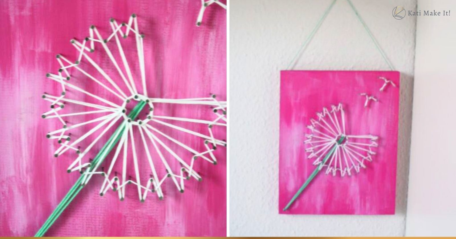 DIY Nagelbild Pusteblume: Anleitung inkl. Vorlage