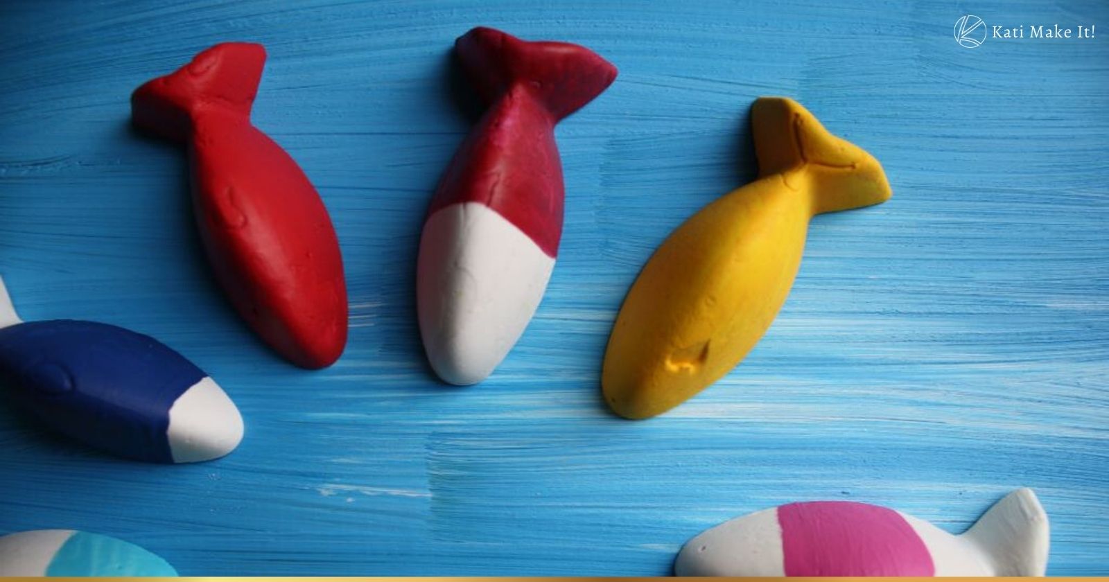 Gute-Laune-Fische aus Gips selber machen