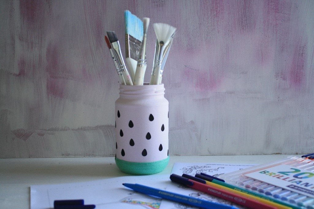 DIY mit Chalky Glasfarbe | Upcycling Idee für Altglas | Kati make it