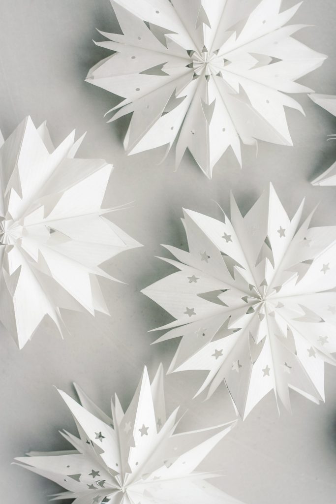Mini-Sterne aus Papiertüten basteln - DIY Anleitung für deine Weihnachtsdeko inkl. Vorlage zum Ausdrucken - Kati Make It!