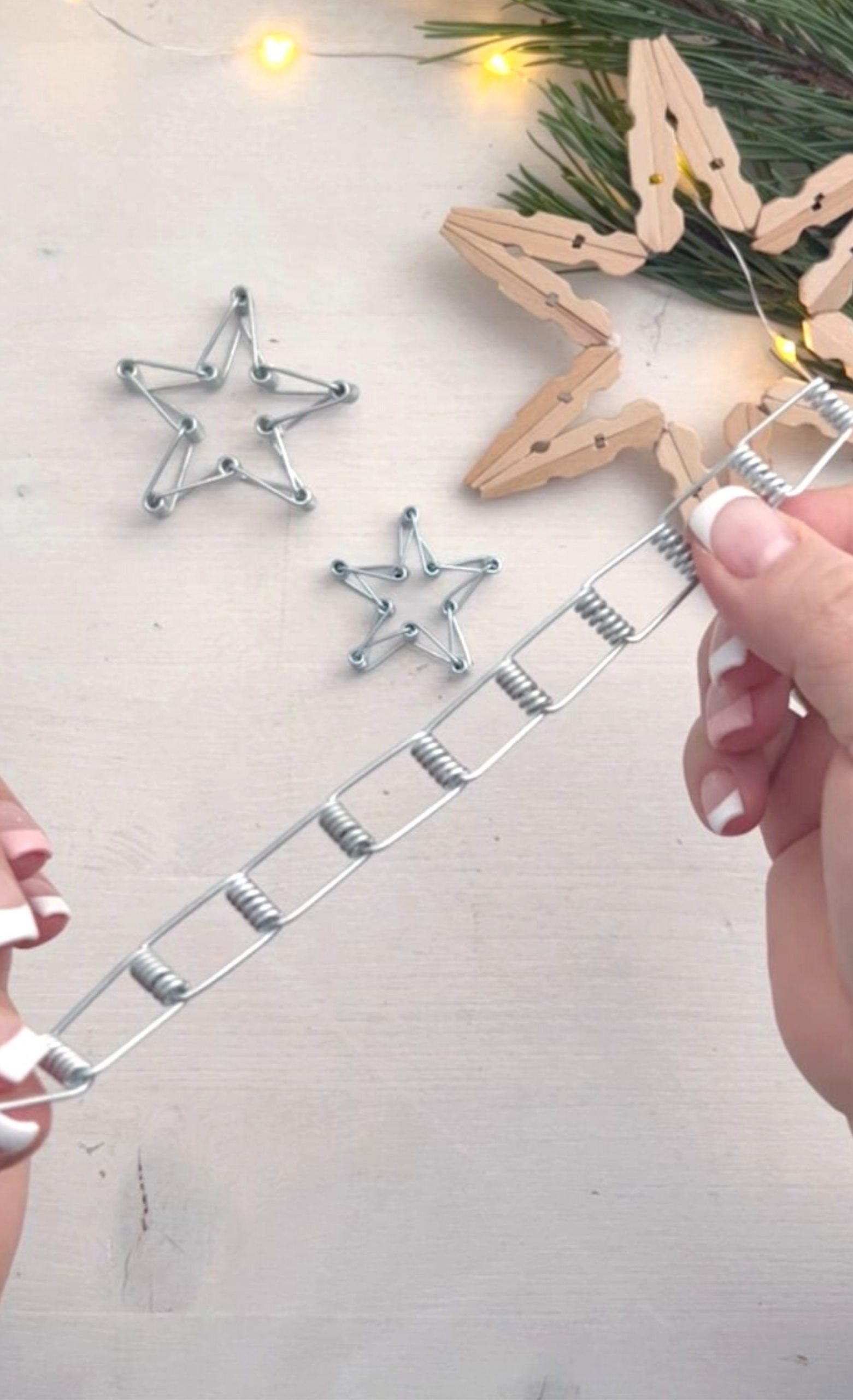 DIY Weihnachtssterne aus Holz-Wäscheklammern | Kati Make It!