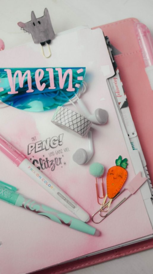 Planner Clips aus Schrumpffolie