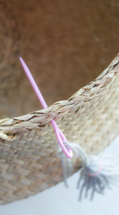 DIY Korb mit Tassels