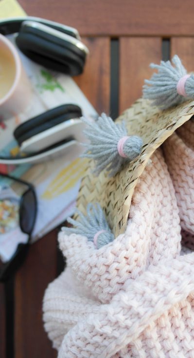 DIY Korb mit Tassels DIY Korb mit Tassels