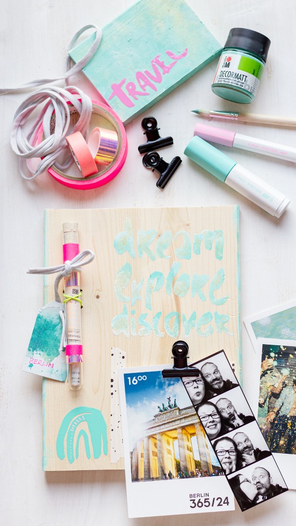 Travel Memory Board | DIY mit Holz