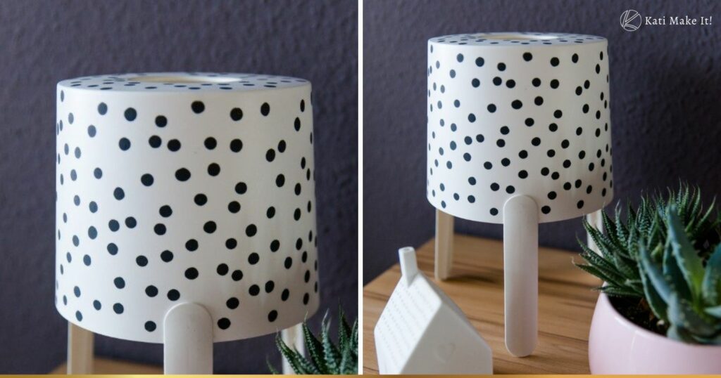 Lampenschirme aufpeppen: Gestalte dir deine eine minimalistische und  trendige Upcycling Lampe ganz einfach selbst und mit Kreativmarkern.