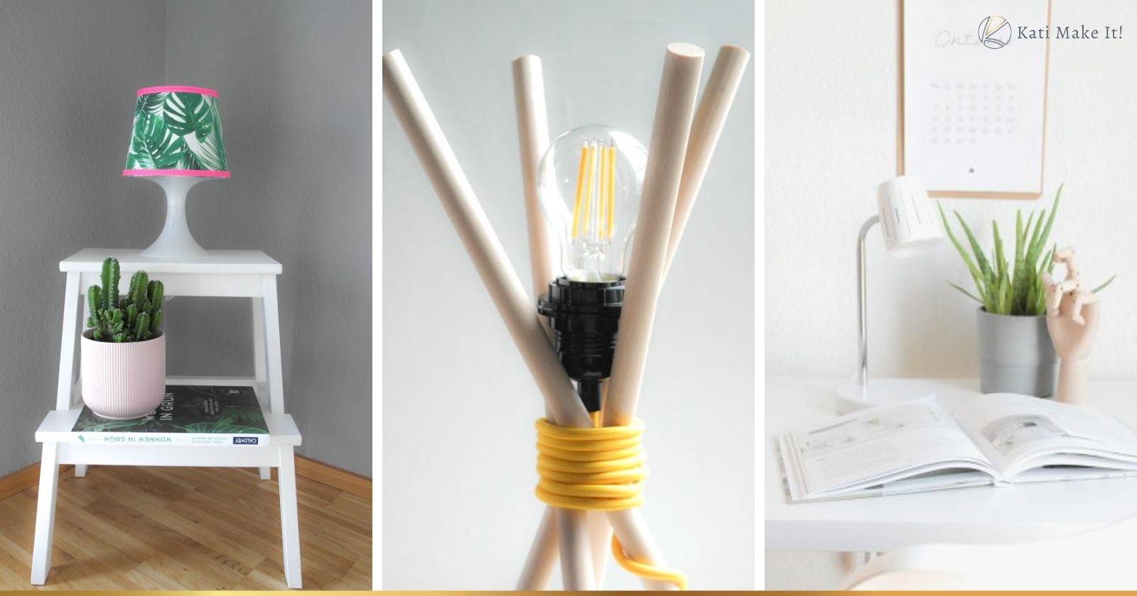 Einfache & günstige DIY Anleitungen für selbstgemachte Lampen: Lampen selber machen ist super einfach und verwandelt dein Zuhause in einen echten Hingucker!