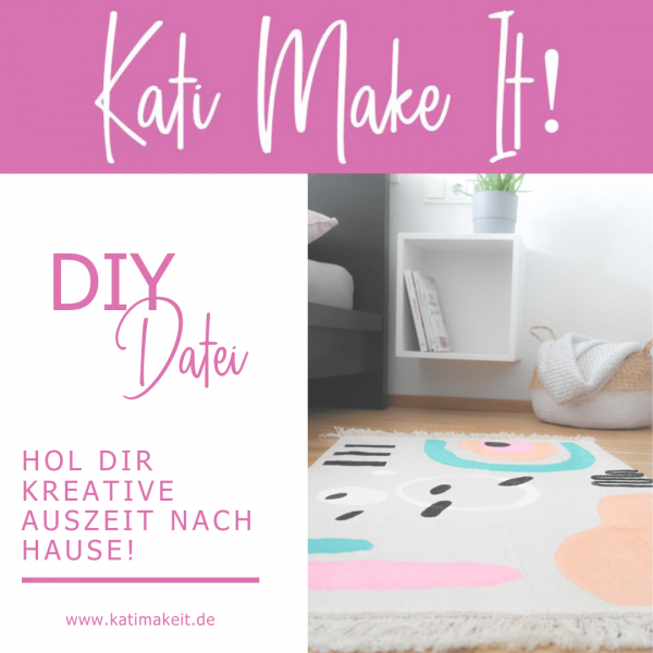 DIY Druckvorlage graphische Muster für IKEA HACK Teppich SORTSÖ | Kati make it