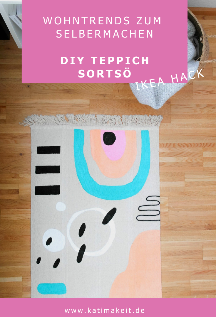 DIY Druckvorlage graphische Muster für IKEA HACK Teppich SORTSÖ | Kati make it