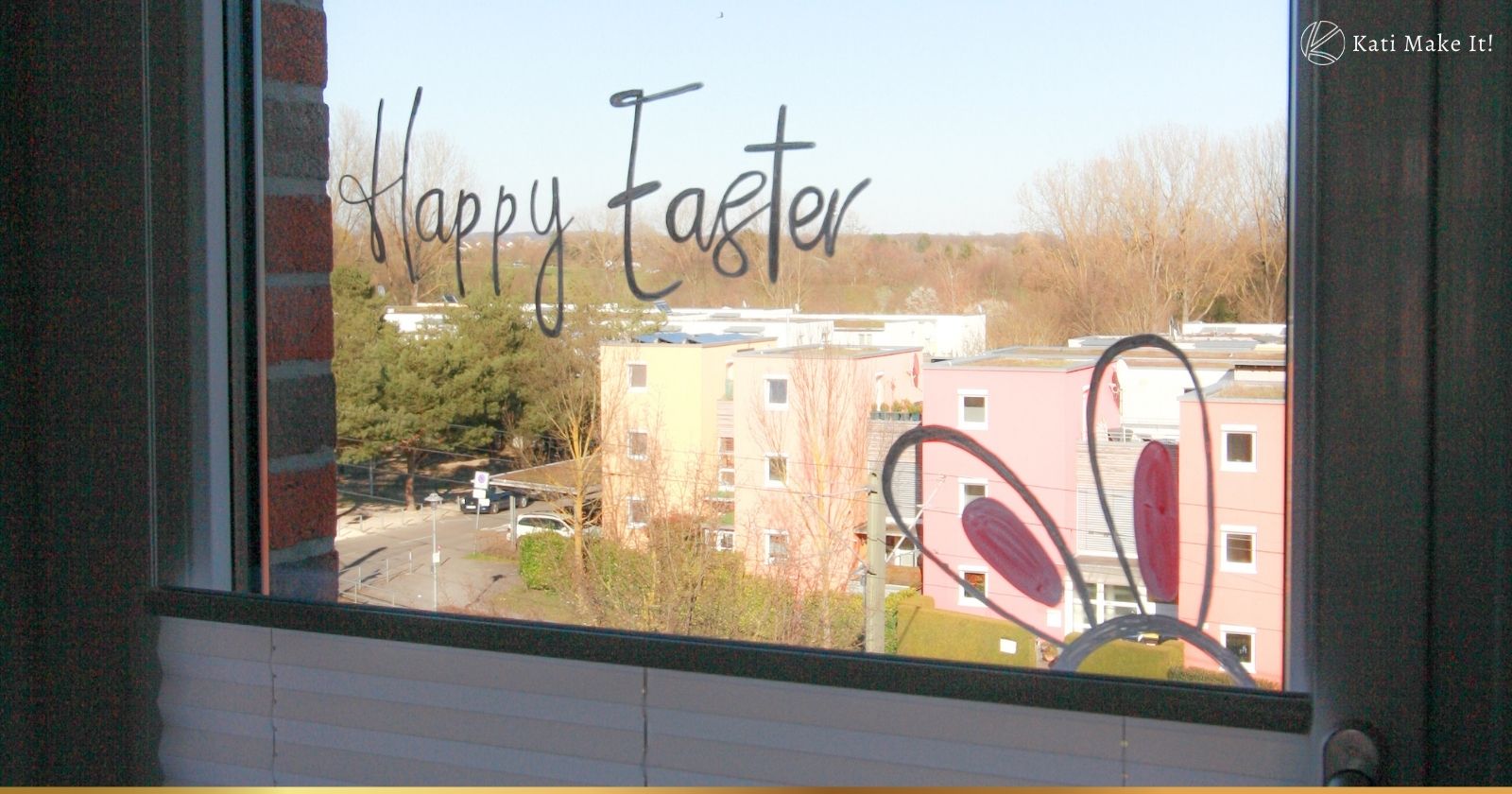 Fensterbilder "Happy Easter" zum Anmalen, Ausmalen und Plotten. Easy und einfach zum Selbermachen, dazu Vorlagen ausdrucken und loslegen.