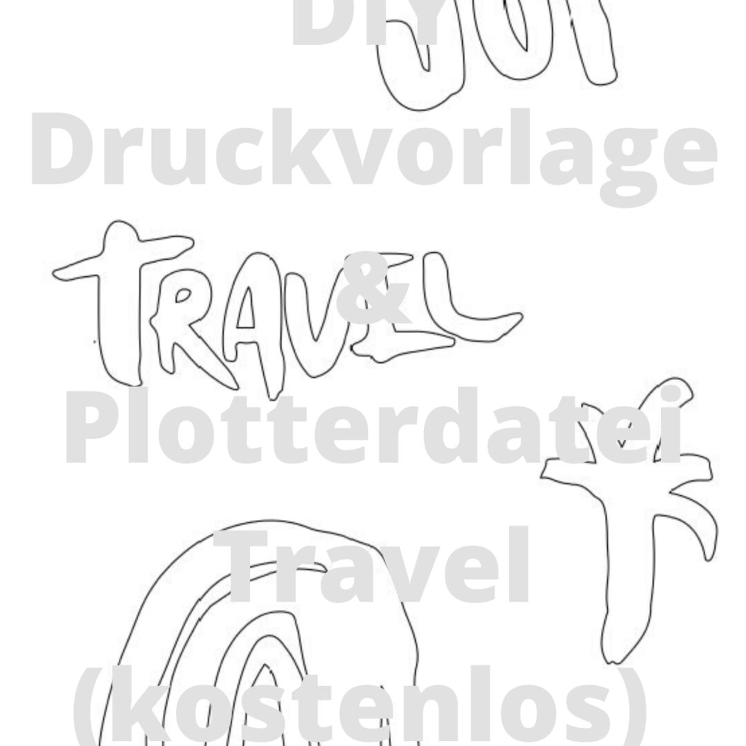 DIY Druckvorlage & Plotterdatei Travel | Kati make it