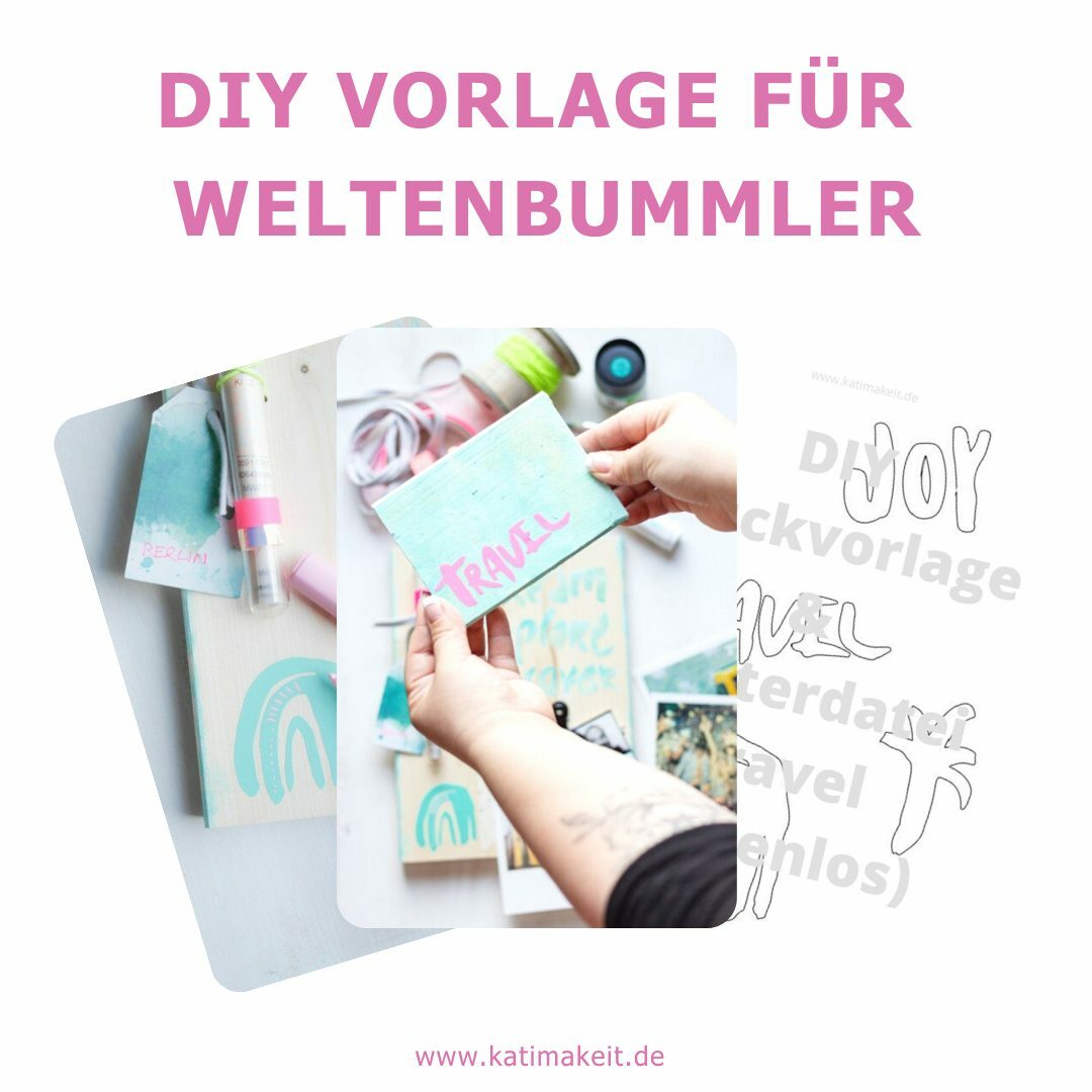 DIY Vorlage für Plotter Travel und Reisen