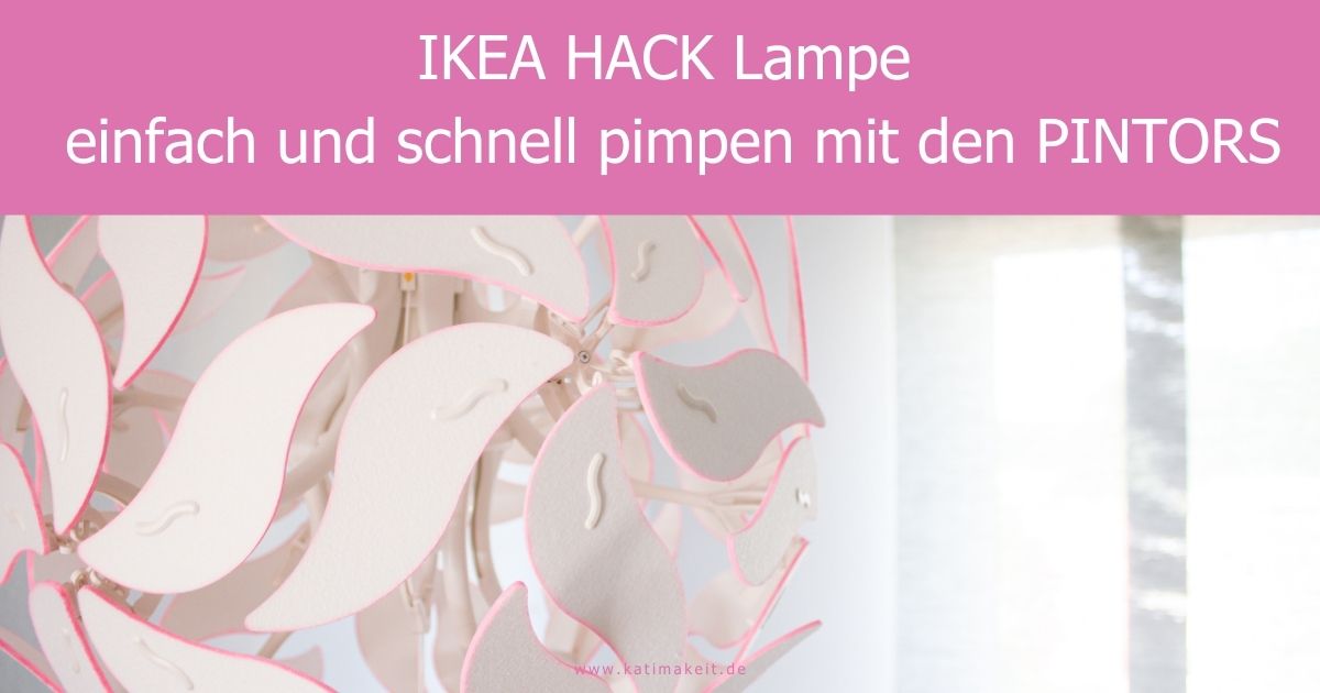 Ikea Lampe einfach und schnell zum Designerstück machen Kati make it