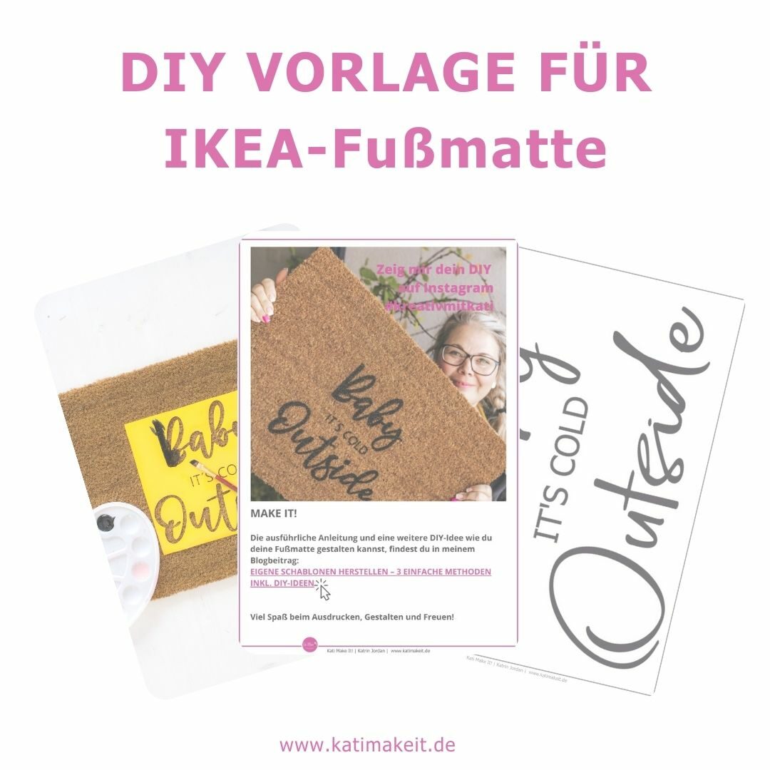 DIY Vorlage "Baby it´s cold outside"