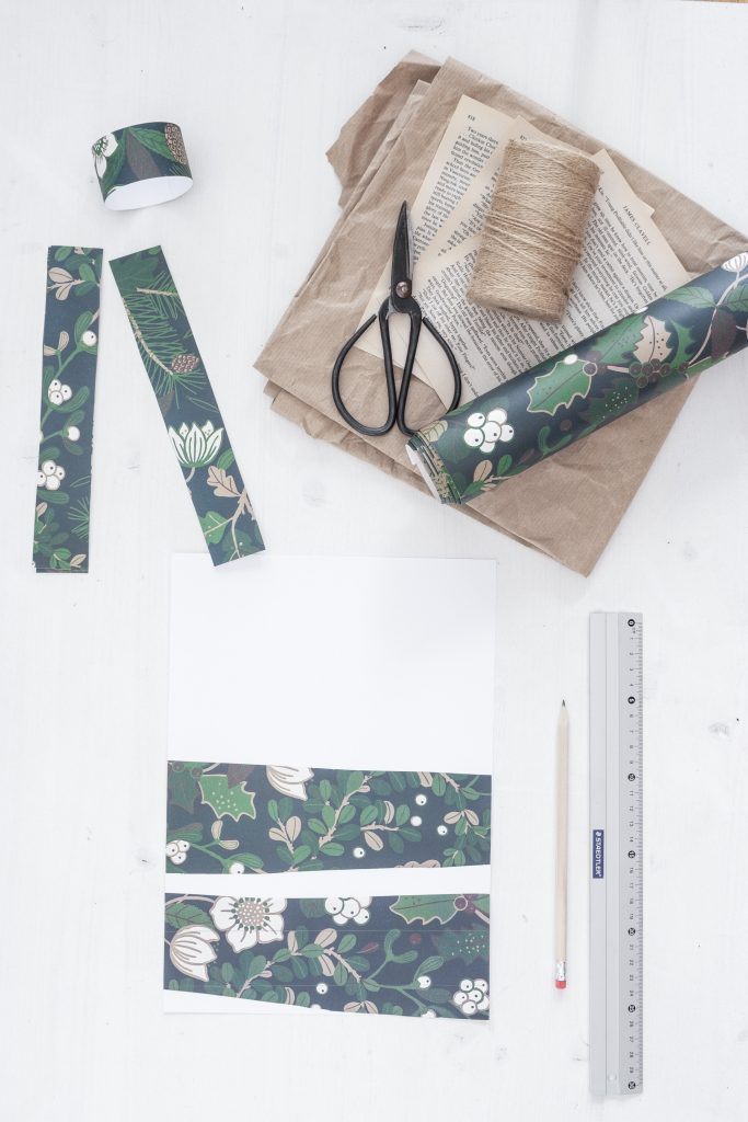 DIY Serviettenring aus Geschenkpapier