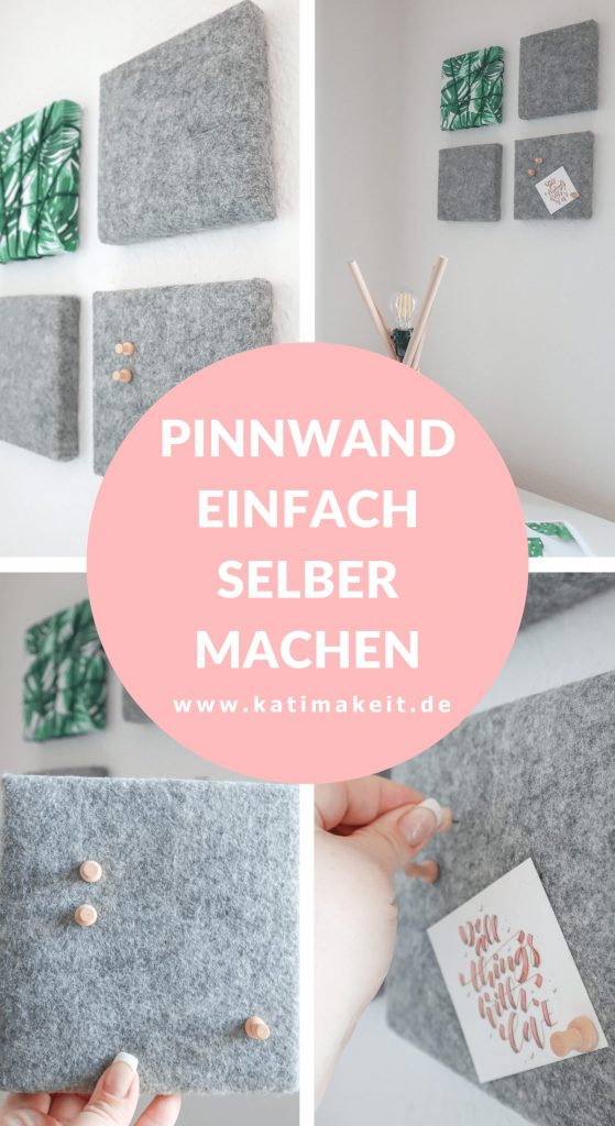 Stylische Pinnwand für dein Büro - einfach selber machen - Anleitung von Kati Make It!