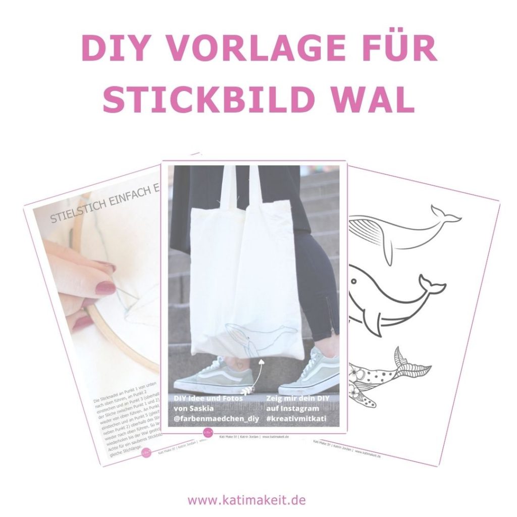 Sticken lernen: Der Stielstich einfach erklärt | Kati Make It!