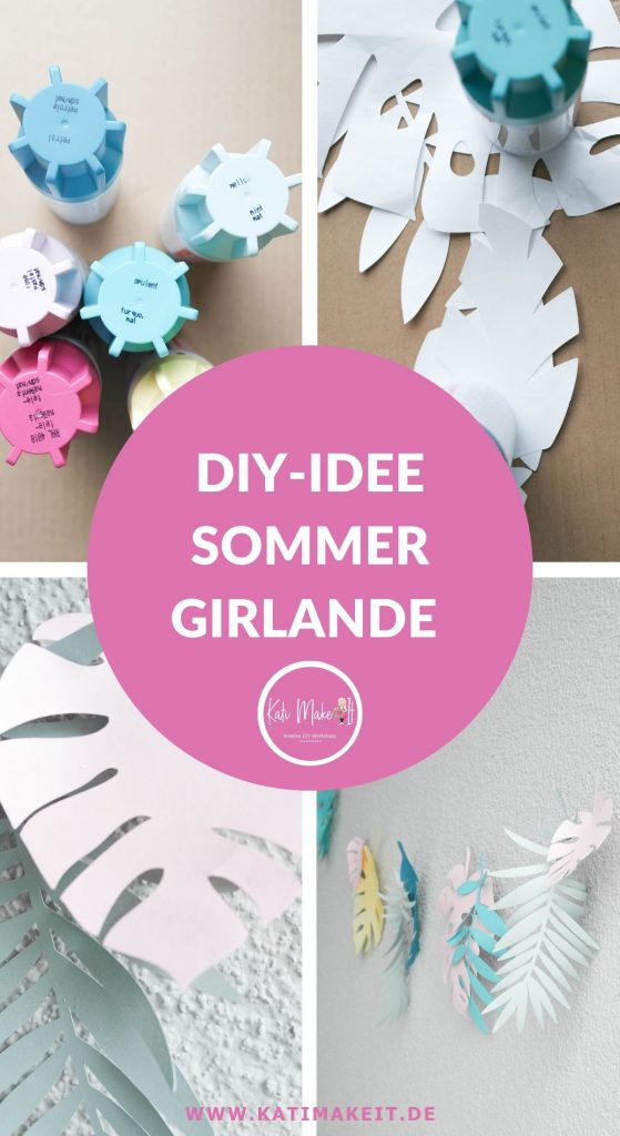 DIY für tropische Blättergirlande - Urban Jungle Girlande | Kati Make It!