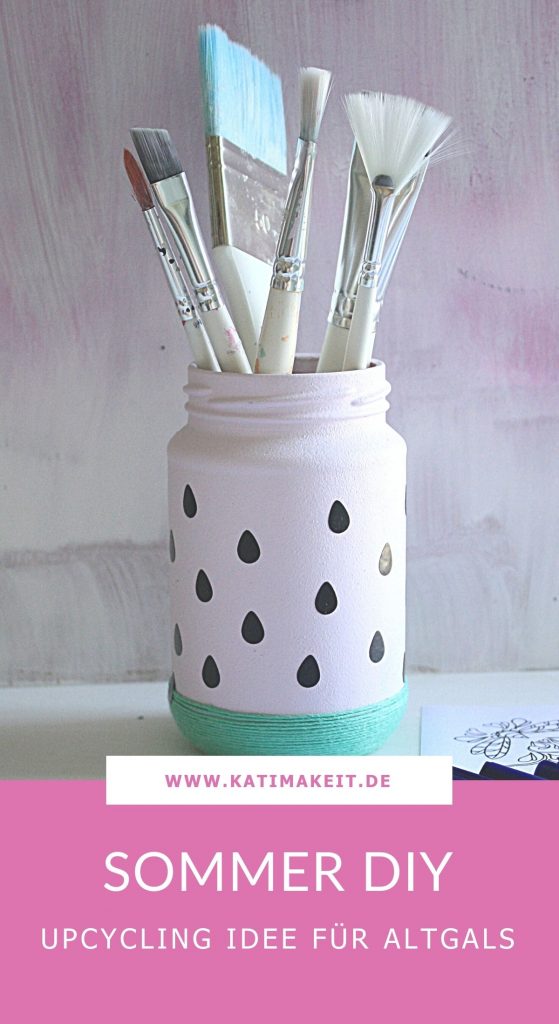 DIY mit Chalky Glasfarbe | Upcycling Idee für Altglas | Kati Make It!