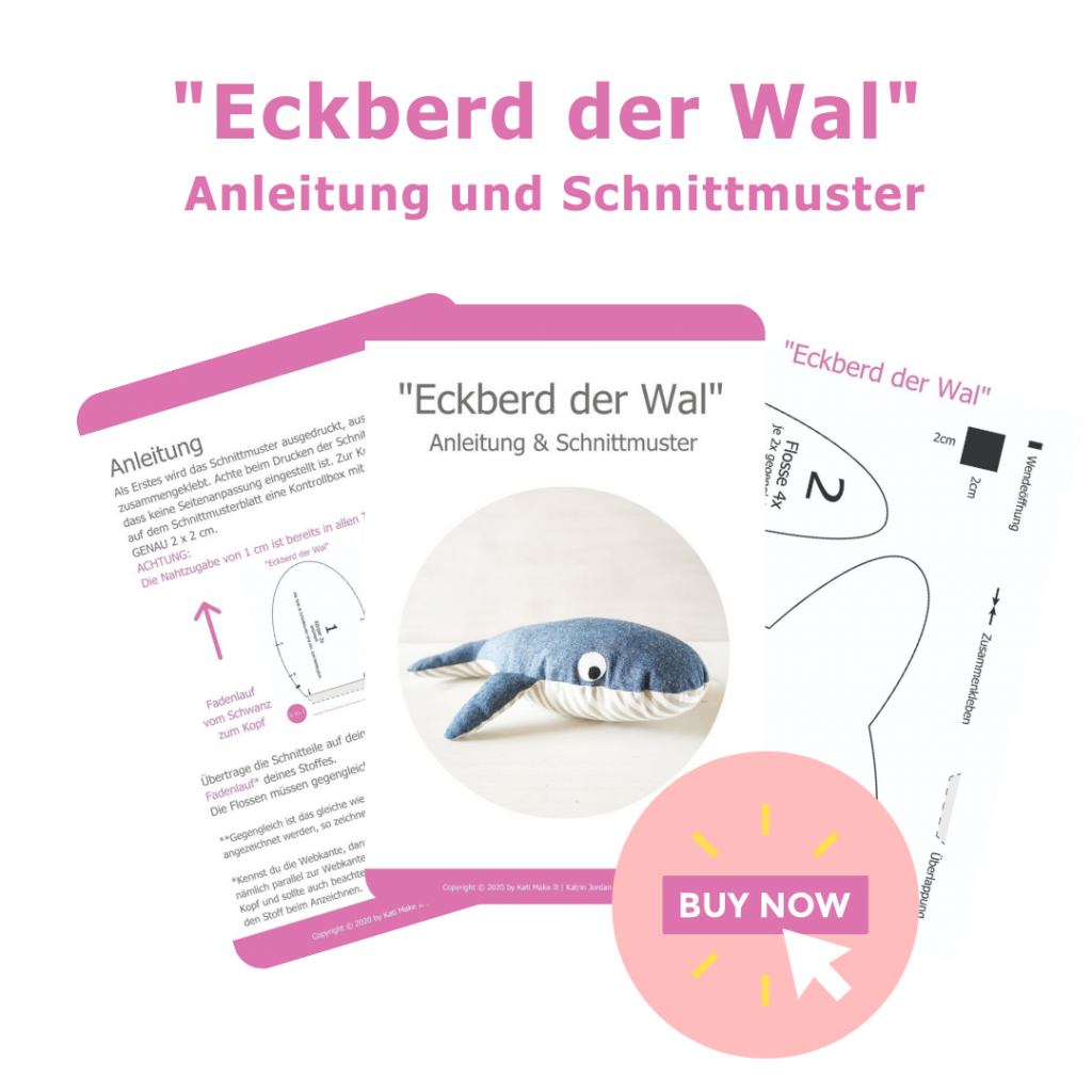 Eckberd der Wal | Mobile nähen für das Kinderzimmer | Kati Make It!