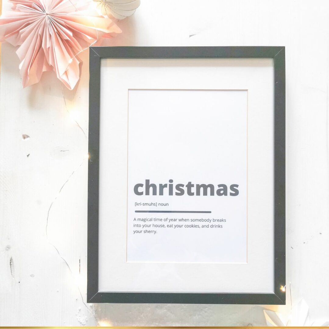 DIY Druckvorlage und Prints zu Weihnachten