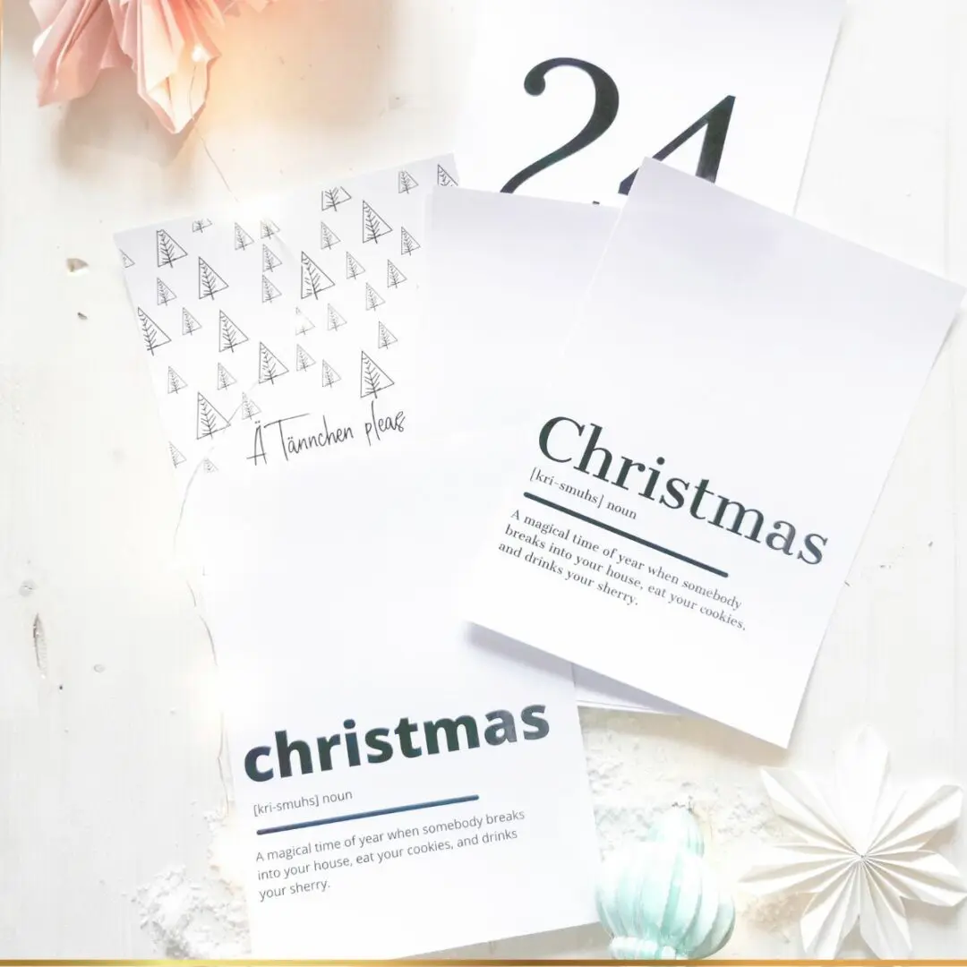 DIY Druckvorlage und Prints zu Weihnachten – Bild 2