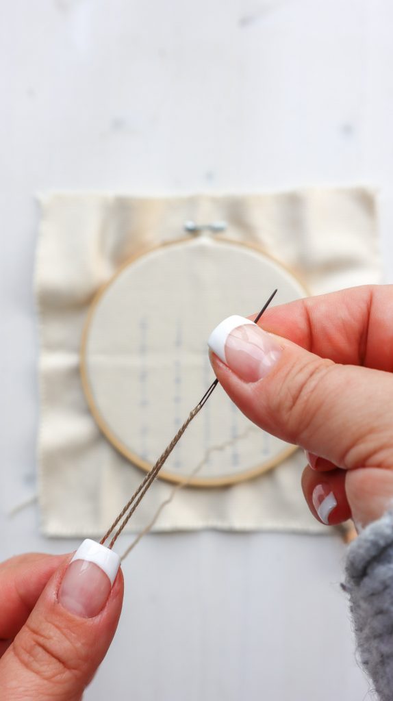die richtige Sticknadel verwenden