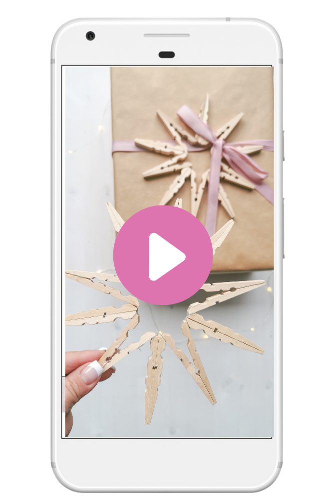 DIY Weihnachtssterne aus Holz-Wäscheklammern | Kati Make It!