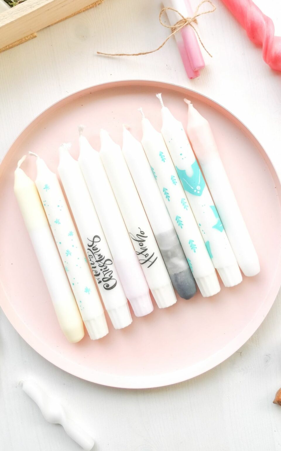 Kerzen bemalen & färben Anleitung, Tipps + 5 DIY Ideen