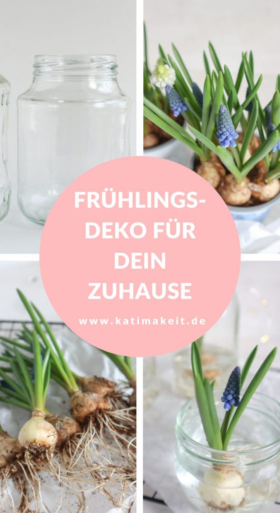 Frühlingsdeko im Glas