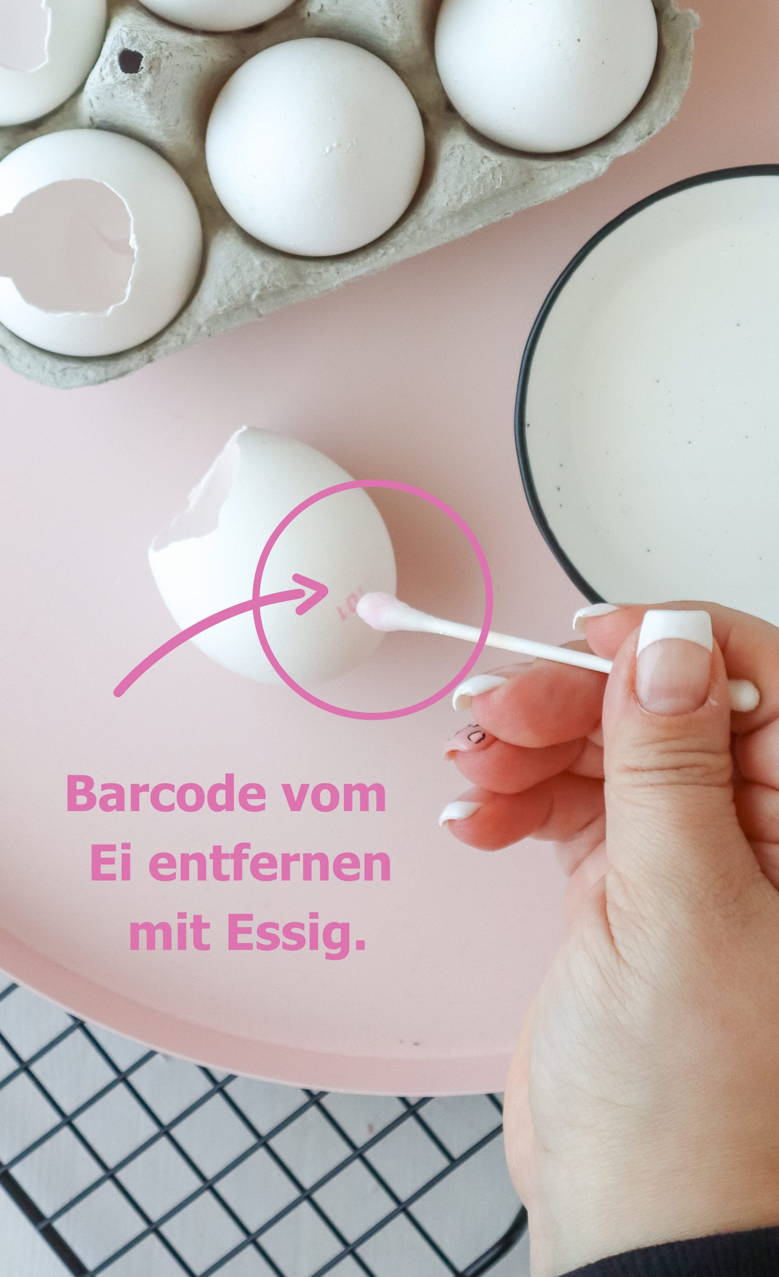 Last Minute Osterdeko basteln: DIY Eierkranz aus Eierschalen & Trockenblumen für deine Tischdeko einfach selber machen mit Naturmaterialien.