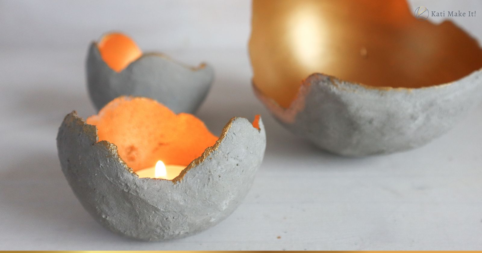 Stilvolle Windlichter aus Beton selbst basteln: Einfache DIY Anleitung für puristische Deko aus Knetbeton bekannt aus SWR Kaffee oder Tee