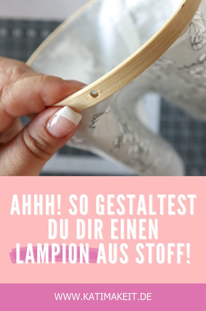 Sommer-Deko schöne Idee für draußen: Lampions für den Garten oder Balkon aus Stoff basteln. Ganz einfach selbermachen ohne Nähen - Kati Make It 