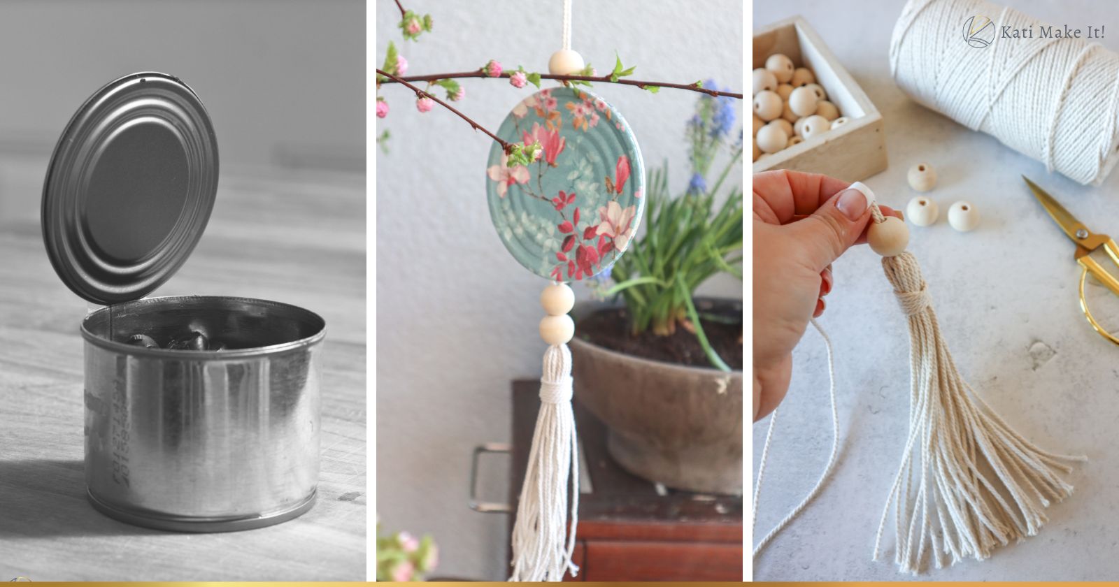 Gartendeko selber machen: Mein Dosen Upcycling aus SWR Kaffee oder Tee | Kati Make It!