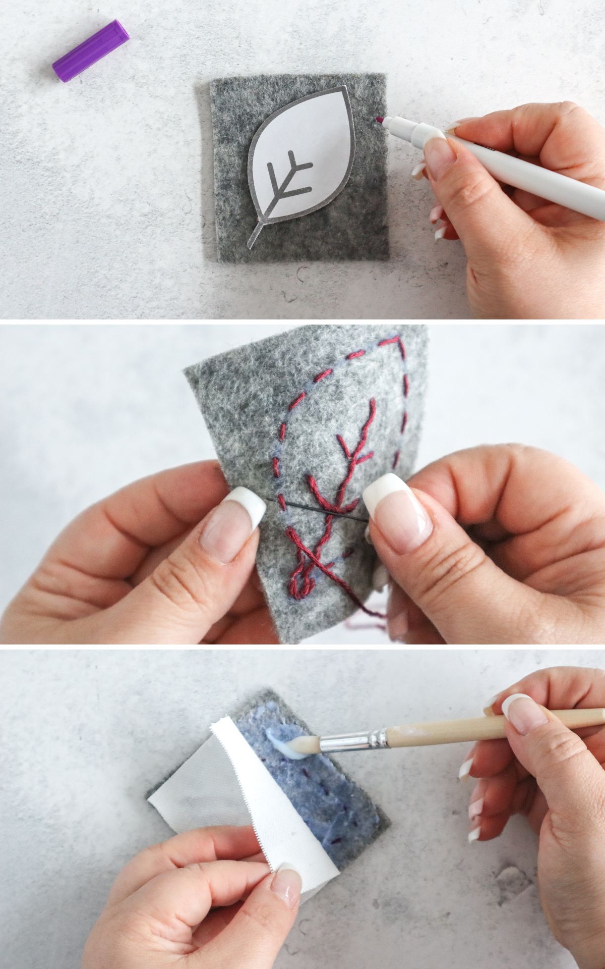 Schmuck selber machen kann so einfach sein! Diese Herbst-Broschen aus besticktem Filz sind der beste Beweis. Ein easy DIY zum Aufpeppen deiner Herbstgarderobe.