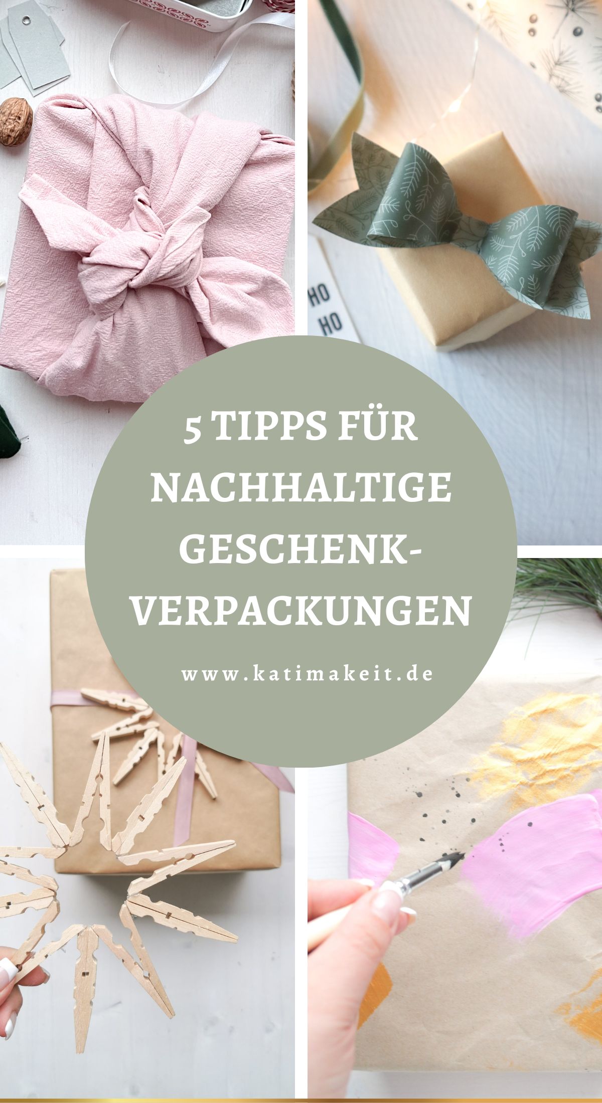 Geschenke verpacken: 5 nachhaltige(re) Ideen & Tipps für Weihnachten | Kati Make It!
