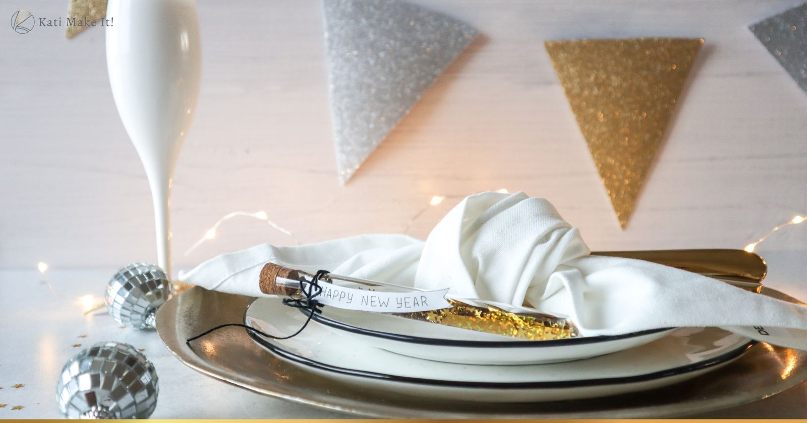 Deine Silvester-Party in funkelndem Glanz: 5 einfache, aber beeindruckende DIY-Ideen zum Silvesterdeko basteln. Anleitung & Tipps für DIY Silvesterdeko.