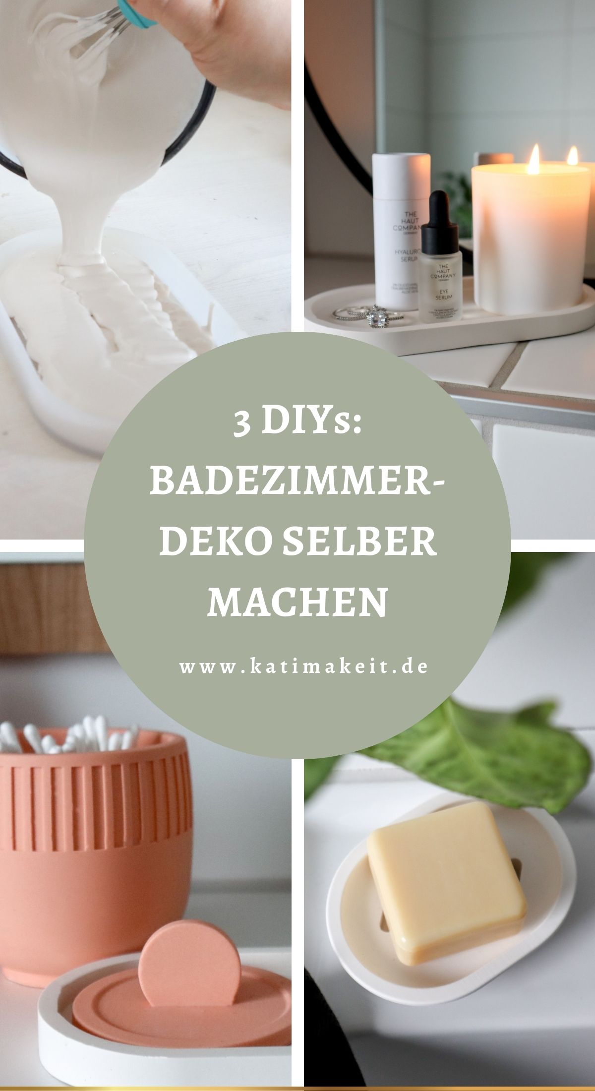 Badezimmer-Deko selber machen: 3 DIY Ideen aus Jesmonite bekannt aus SWR Kaffee oder Tee | Endlich schöne Bad-Accessoires: Seifenschale, Wattedose, Tablett! Mit dieser DIY Anleitung kannst du deine Badezimmer-Deko selber machen.