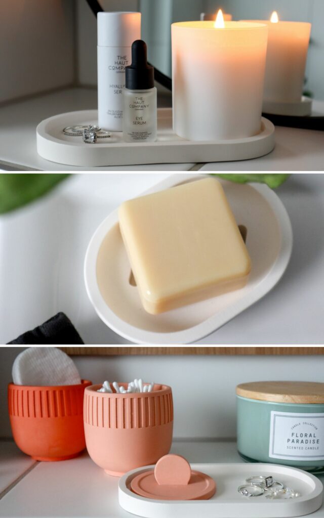 Badezimmer-Deko selber machen: 3 DIY Ideen aus Jesmonite bekannt aus SWR Kaffee oder Tee | Kati Make It!