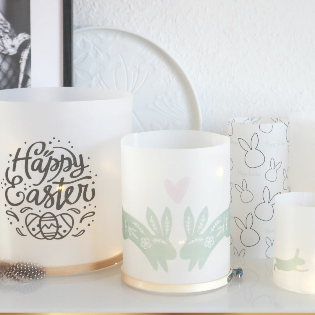 DIY Druckvorlagen für Oster-Windlichter mit Stickrahmen