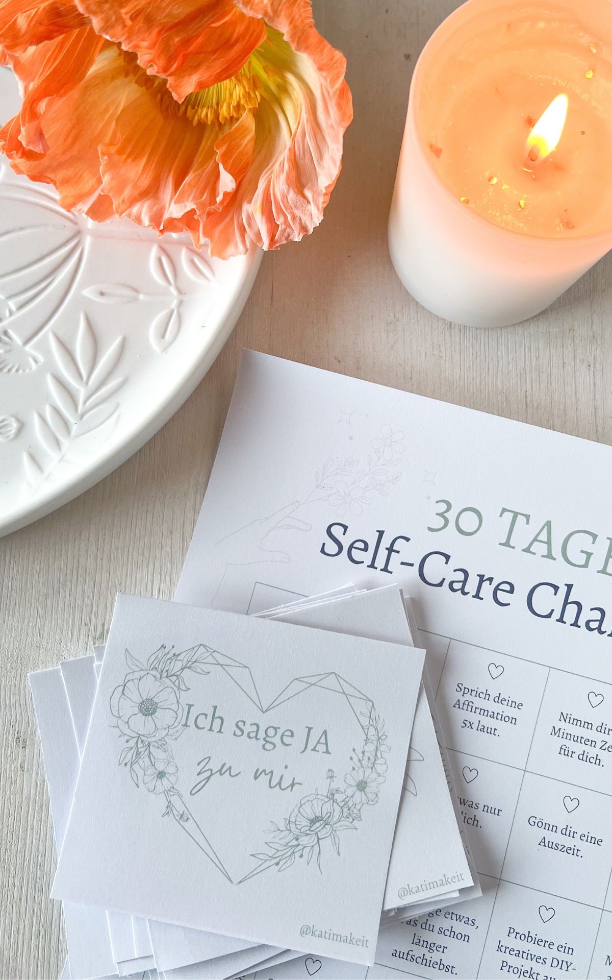 Selbstliebe zum Valentinstag: Pimp your Spiegel mit Sprüchen für mehr Selbstliebe |  Das besondere Valentinstags-DIY inkl. 30 Tage Self-Care-Challenge & Affirmationen für deinen Spiegel + mehr Plotter Ideen mit Brother ScanNCut Schneideplotter