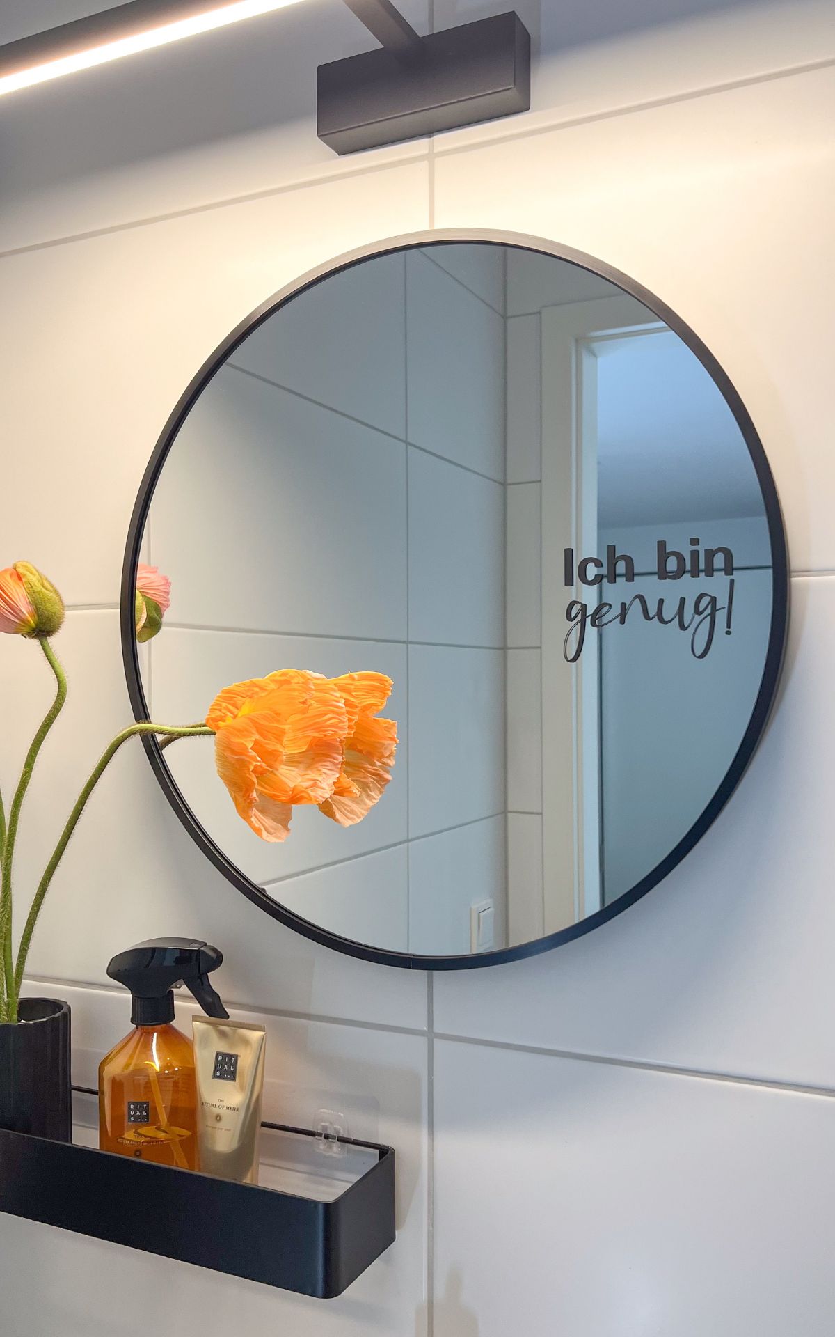Selbstliebe zum Valentinstag: Pimp your Spiegel mit Sprüchen für mehr Selbstliebe |  Das besondere Valentinstags-DIY inkl. 30 Tage Self-Care-Challenge & Affirmationen für deinen Spiegel + mehr Plotter Ideen mit Brother ScanNCut Schneideplotter