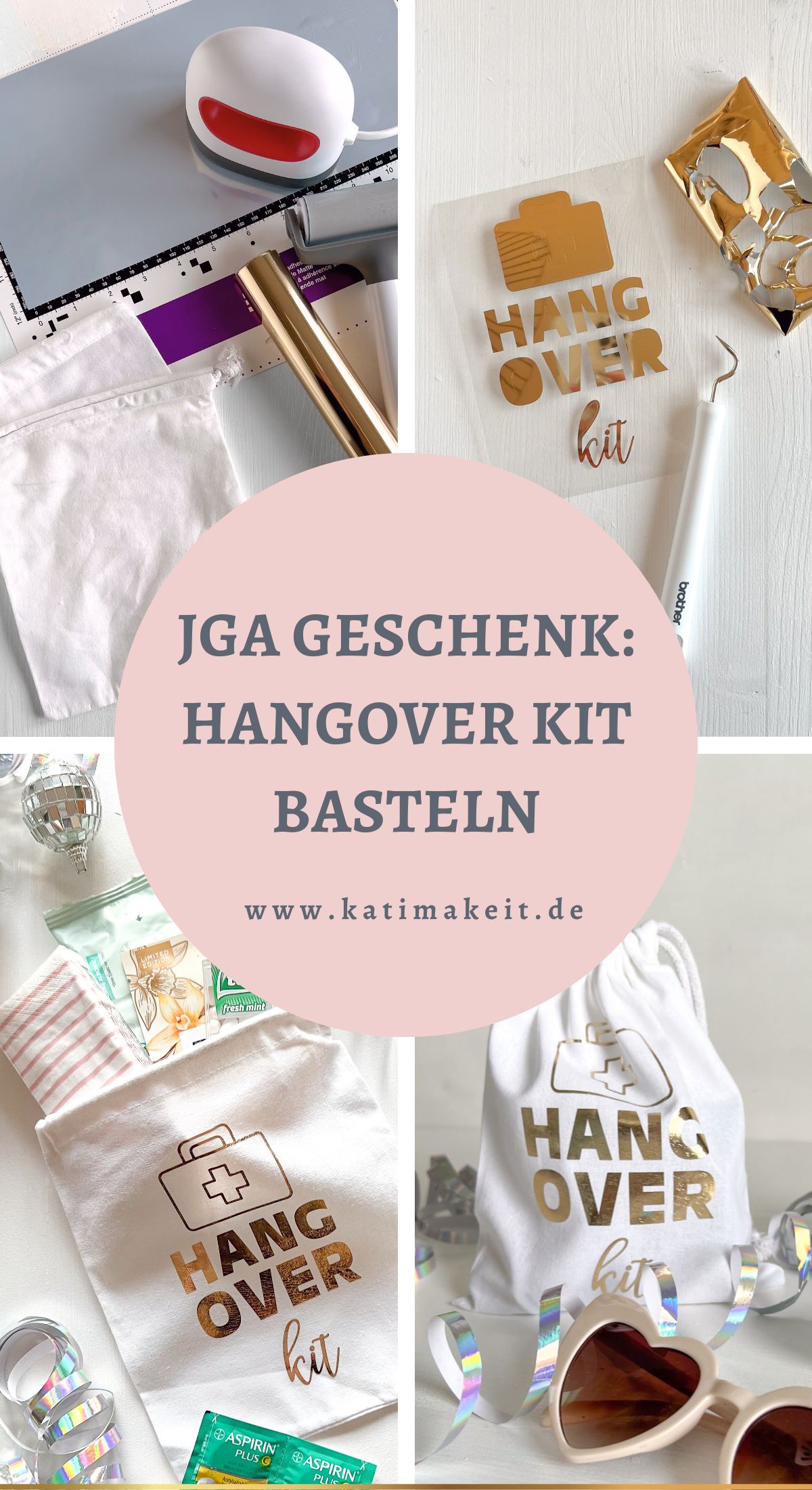 DIY Hangover Kit gegen den Kater nach dem Junggesellinnenabschied: Dieses JGA Geschenk rettet deine Girl Gang! ► Schritt-für-Schritt-Anleitung inkl. Checkliste | plotten