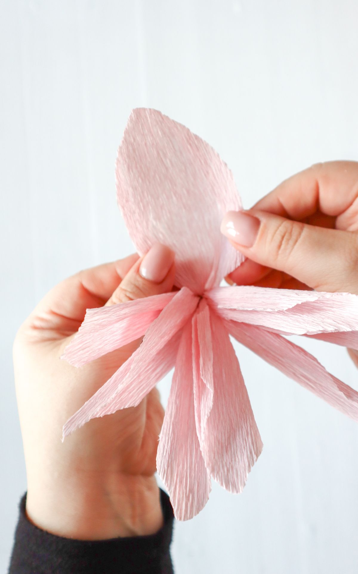 Blumen aus Krepppapier basteln: So einfach kannst du Papier Magnolien für deine Frühjahrsdeko selbst basteln, die nie verwelken. Hier findest du die Schritt-für-Schritt-Anleitung.