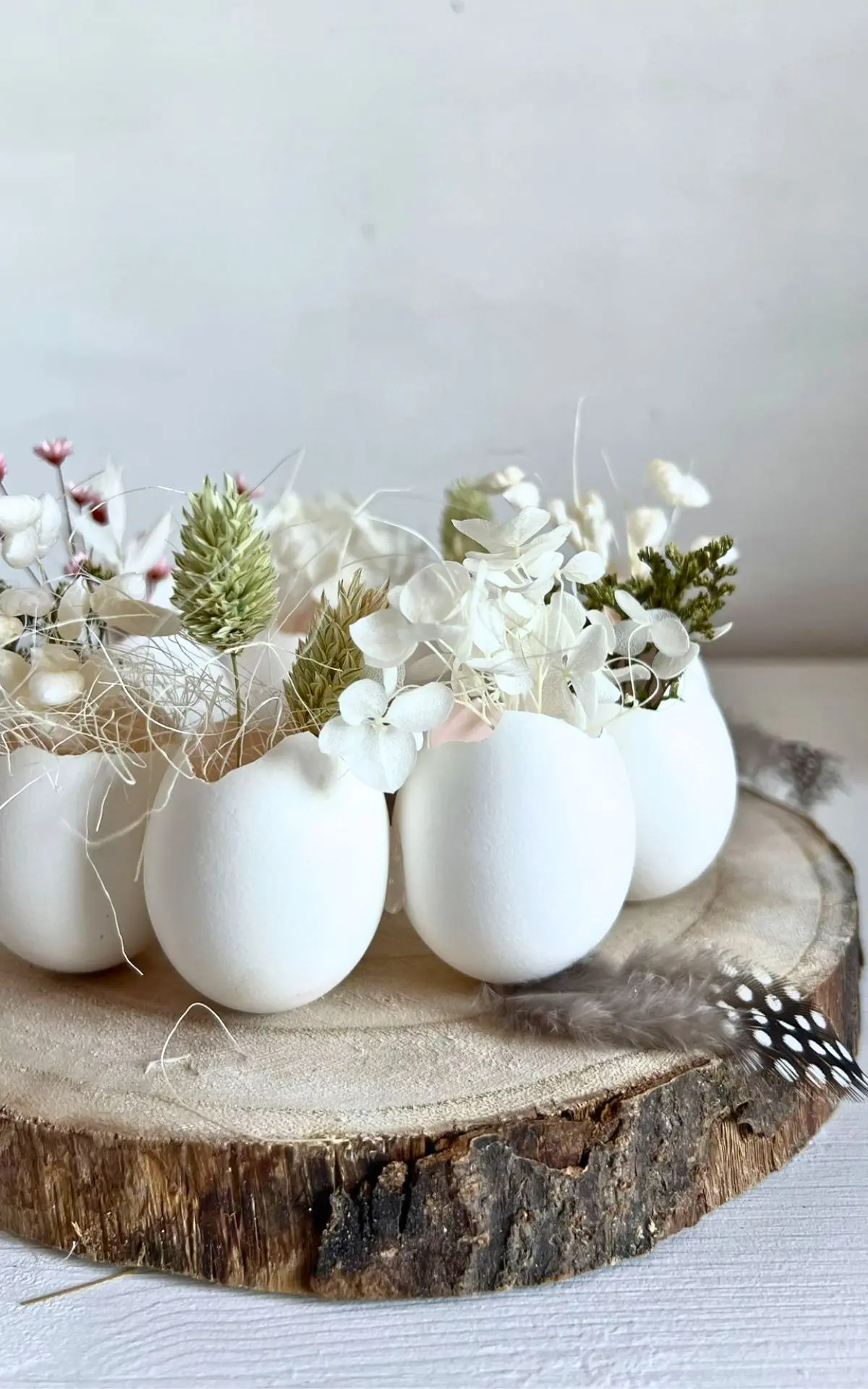 Osterdeko basteln: DIY Eierkranz mit Trockenblumen bekannt aus ARD Buffet