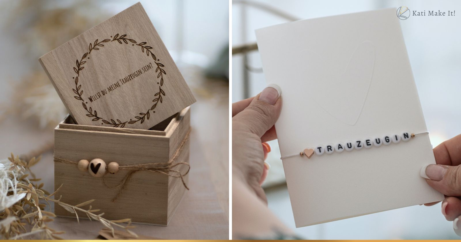 Du willst deine Trauzeugin fragen, ob sie die wichtige Aufgabe übernehmen möchte? Mit diesem DIY Trauzeugen Geschenk wird dein "Antrag" kreativ & unvergesslich.