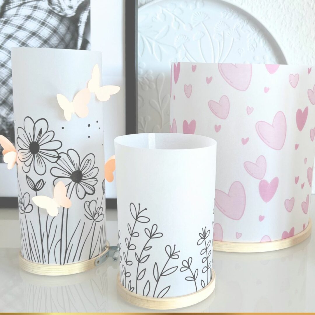 DIY Druckvorlagen für Muttertags-Windlichter mit Stickrahmen – Bild 2