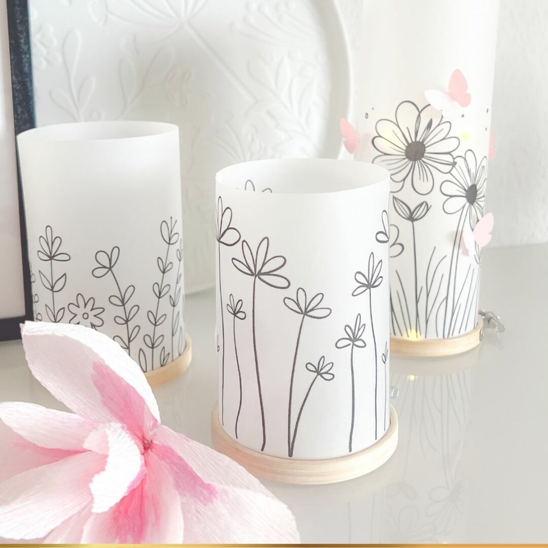 DIY Druckvorlagen für Muttertags-Windlichter mit Stickrahmen – Bild 6
