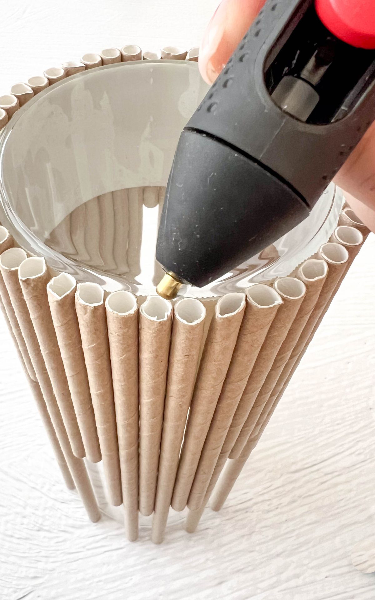 Vom Papier-Strohhalm zum magischen DIY Windlicht mit Trockenblumen! ► Finde hier die einfache Schritt-für-Schritt-Anleitung für die kreative Sommerdeko | DIY Windlicht mit Trockenblumen und Strohhalmen – bekannt aus SWR Kaffee oder Tee