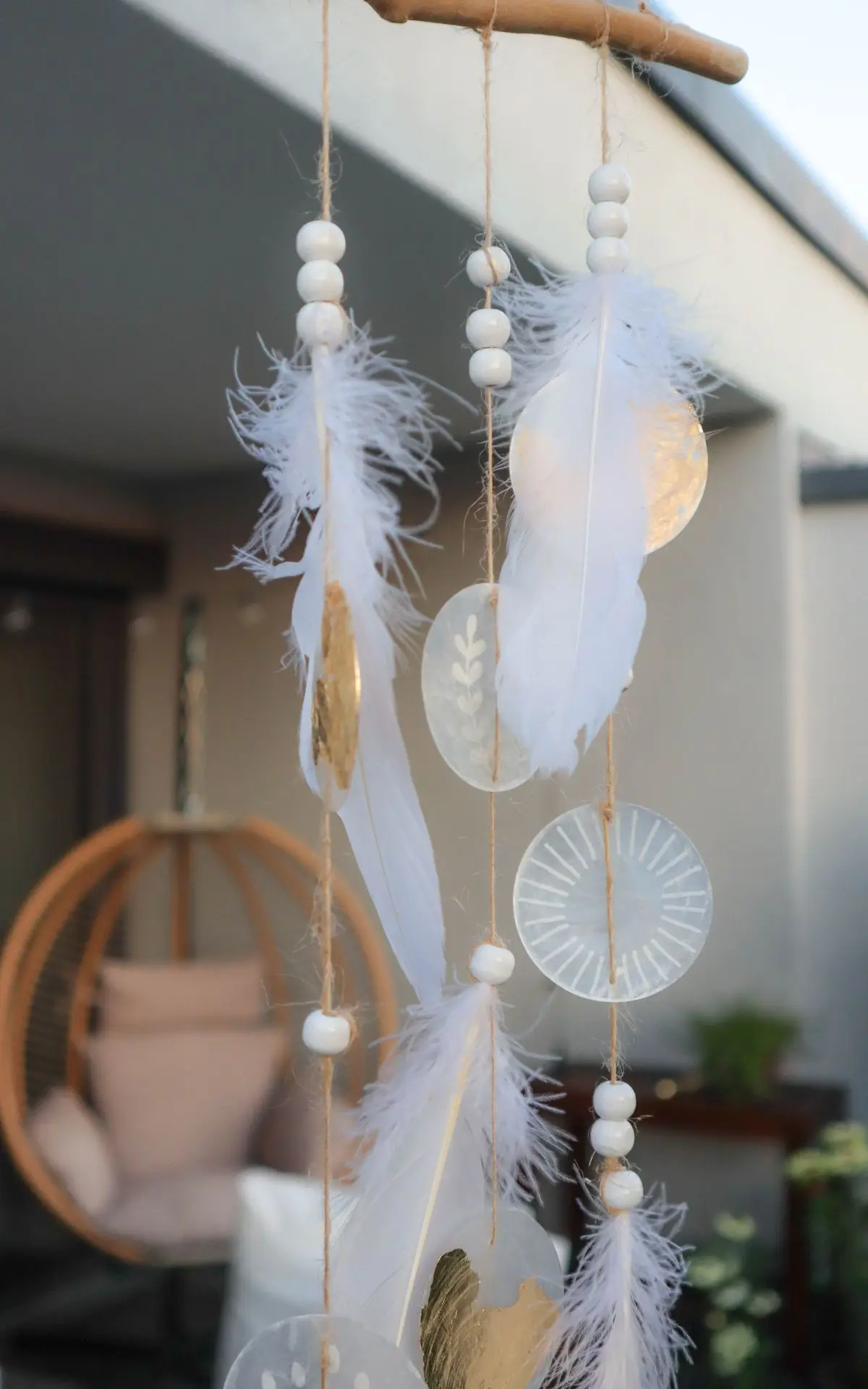 Farbig Windspiel Materialset Mit Muscheln - DIY Regenbogenmuschel Windspiele  Fr Drauen, Kreative Bastelset Zum Selbermachen Windspiel Muscheln Diy